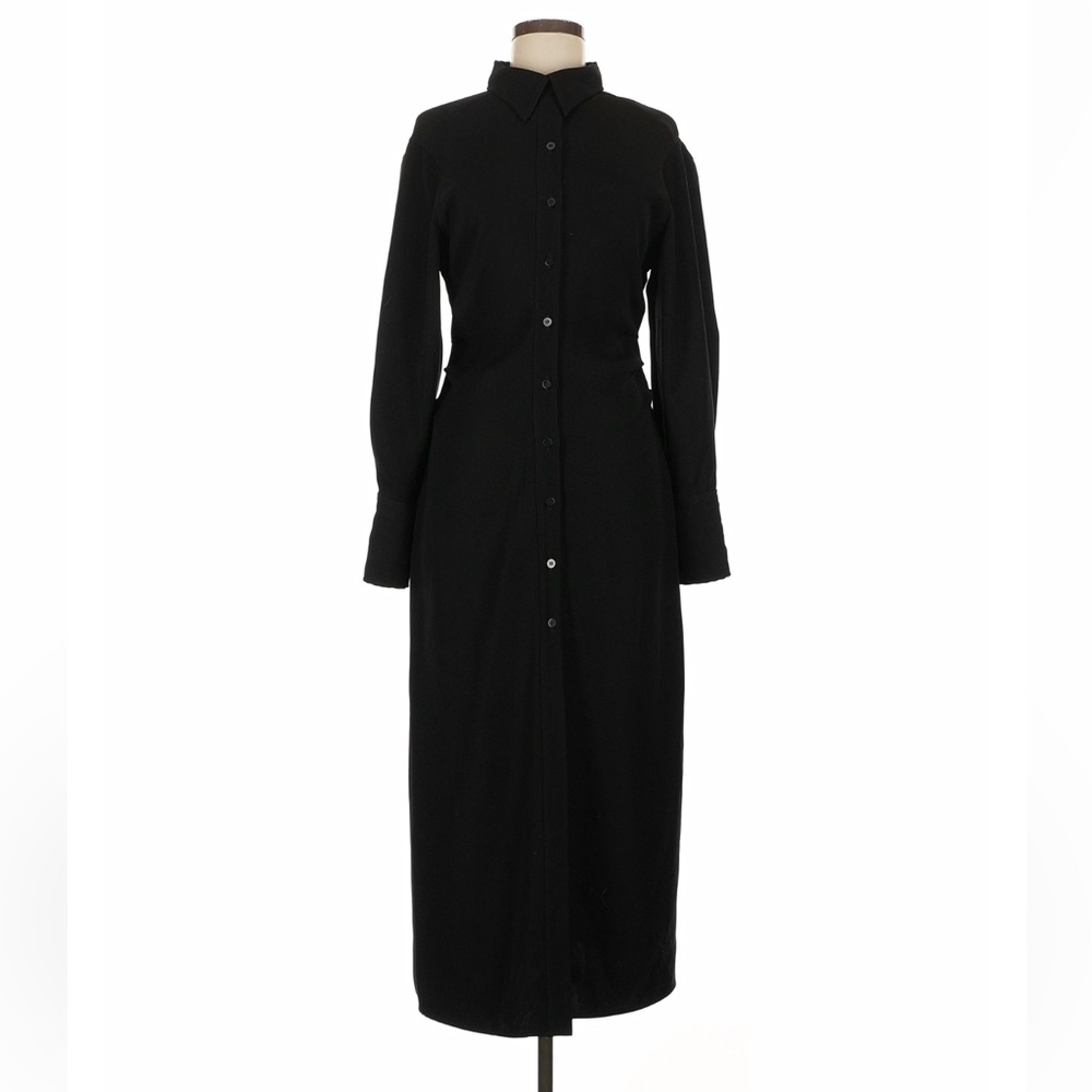 Zara Black Casual Midi Dress NWT